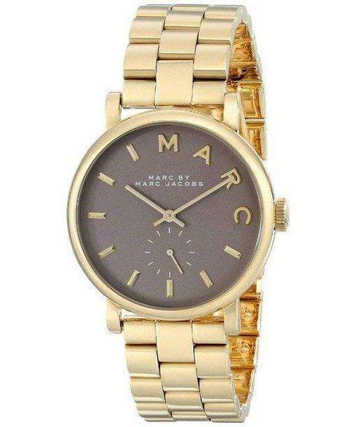 Marc By Marc Jacobs Baker Quartz Grey Dial Gold Plated MBM3281 Womens Watch