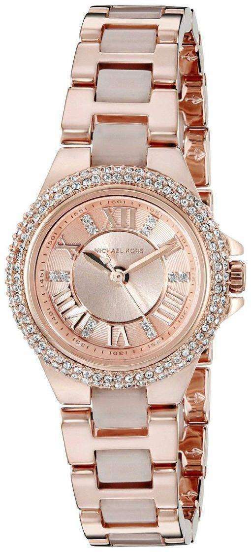 Michael Kors Petite Camille Rose Gold Tone Crystals MK4292 Women's Watch