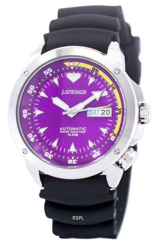 J.Springs by Seiko Sports Automatic Purple Dial 100M BEB087 Men's Watch