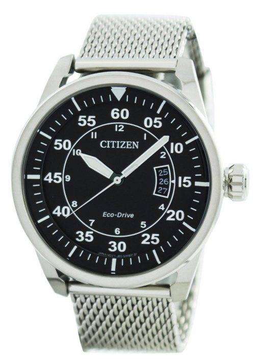 Citizen Aviator Eco-Drive Mesh Band AW1360-55E Men's Watch