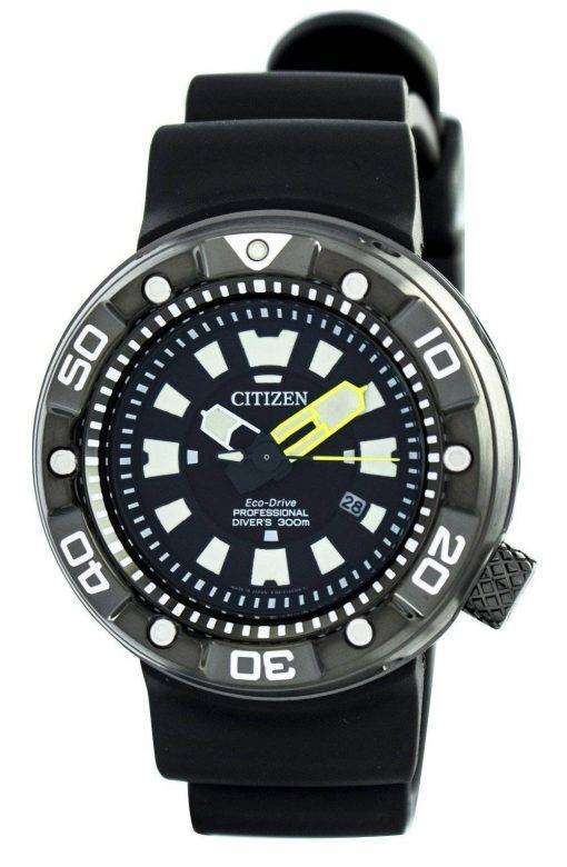 Citizen Promaster Eco-Drive Professional Diver's 300M DLC Japan Made BN0177-05E Men's Watch