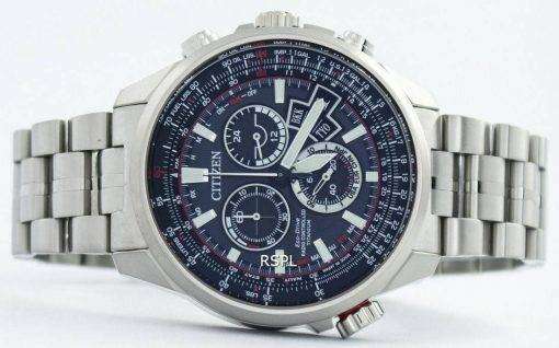 Citizen Promaster Eco-Drive Radio Controlled Titanium Chronograph Japan Made BY0121-51E Men's Watch