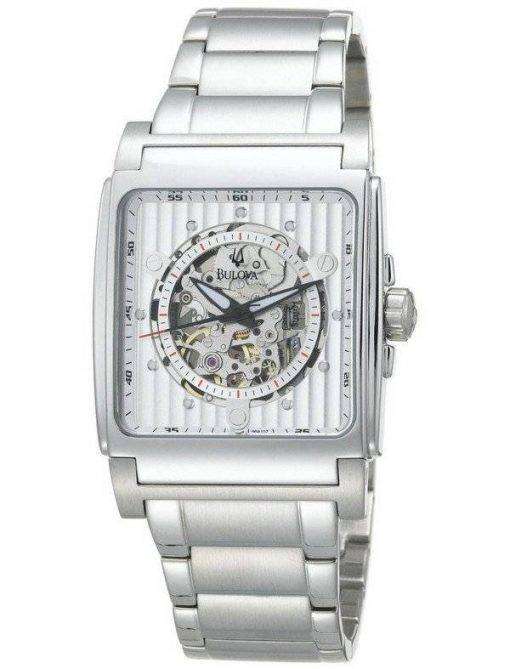 Bulova Automatic White Dial 96A107 Mens Watch - CityWatches.co.uk