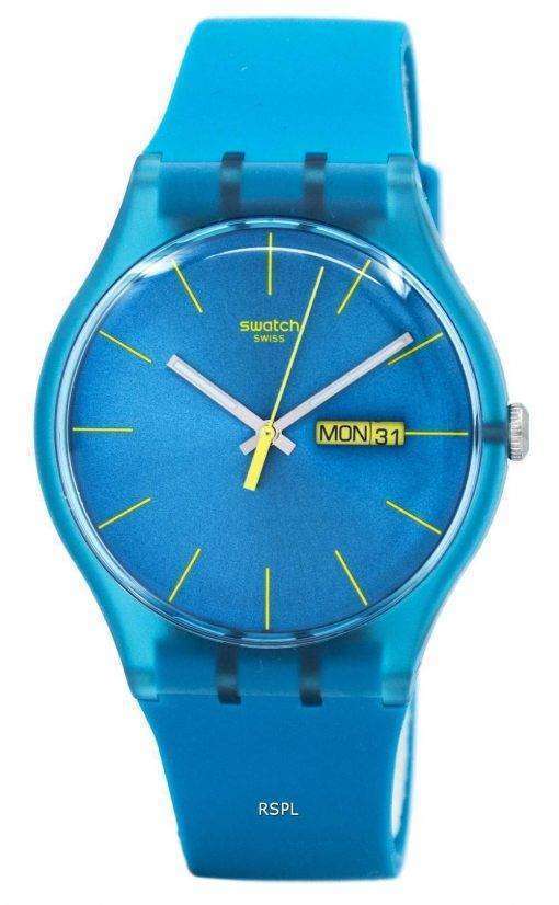 Swatch Originals Turquoise Rebel Quartz SUOL700 Unisex Watch