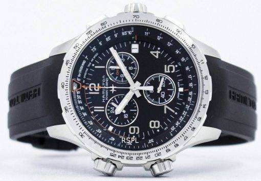 Hamilton Khaki Aviation X-Wind Chronograph Quartz GMT H77912335 Men's Watch