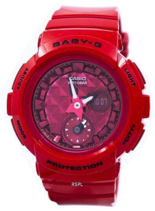 Casio Baby-G Shock Resistant World Time Analog Digital BGA-195M-4A Women's Watch