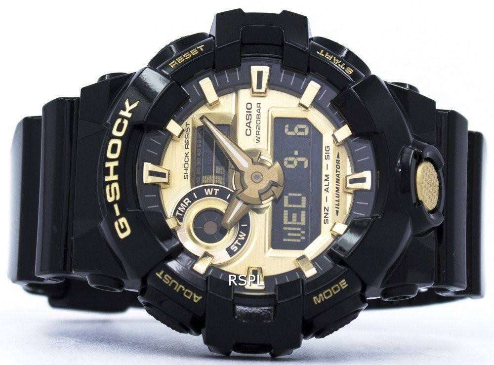 200M Men\'s GA-710GB-1A Watch Casio Digital Analog G-Shock