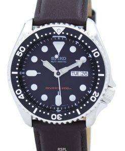 Seiko Automatic Diver's 200M Ratio Dark Brown Leather SKX007K1-LS11 Men's Watch