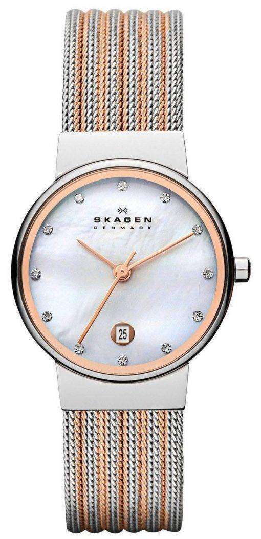 Skagen Ancher Quartz Diamonds Accent 355SSRS Women's Watch