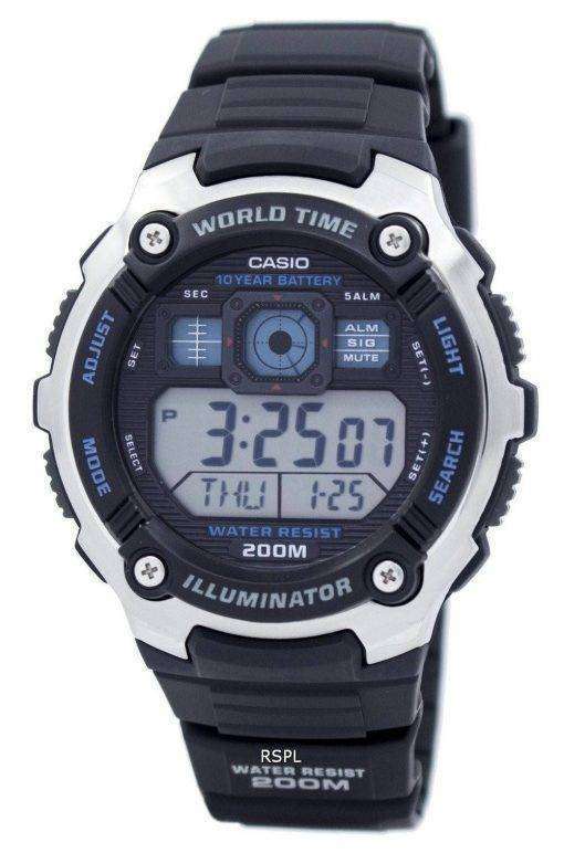 Casio Youth Illuminator World Time Alarm AE-2000W-1AV AE2000W-1AV Men's Watch