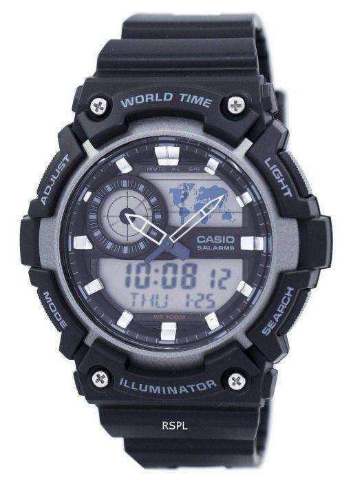 Casio Youth World Time Alarm Analog Digital AEQ-200W-1AV AEQ200W-1AV Men's Watch