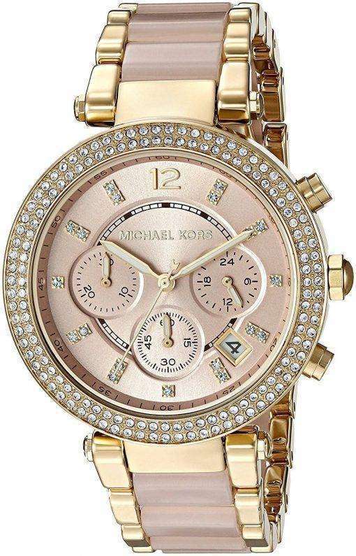 Michael Kors Parker Chronograph Quartz Diamond Accent MK6326 Women's Watch