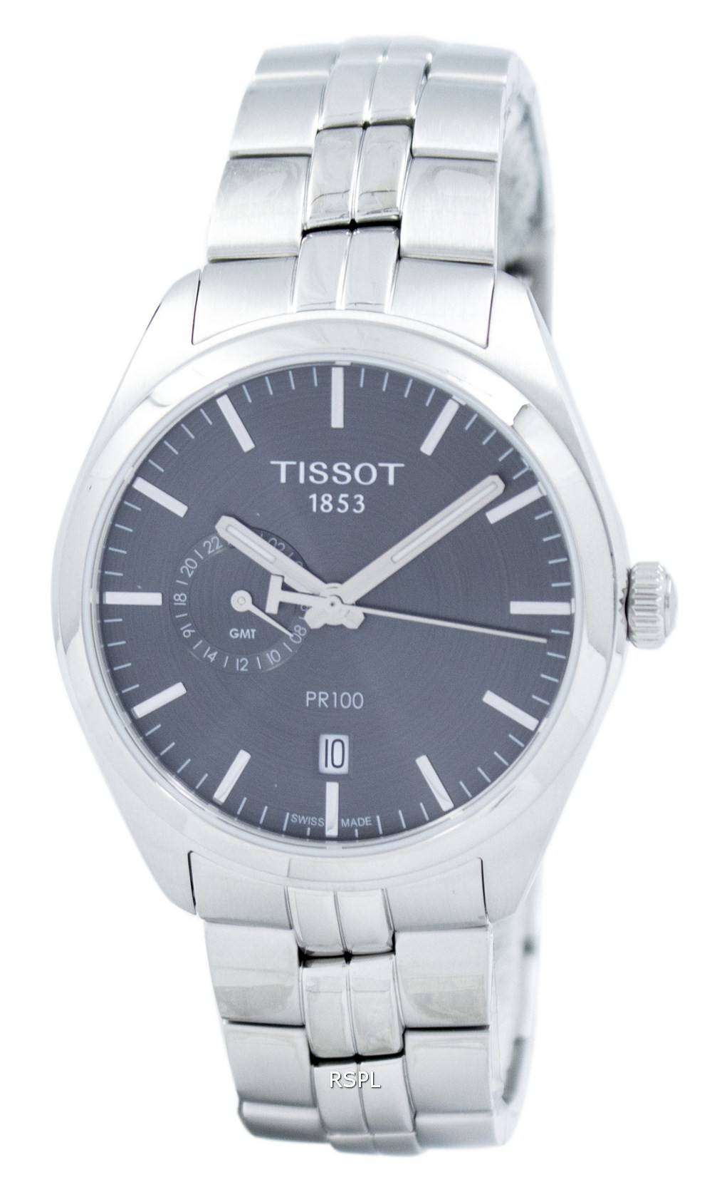 Tissot T-Classic PR 100 Dual Time Quartz T101.452.11.061.00 ...