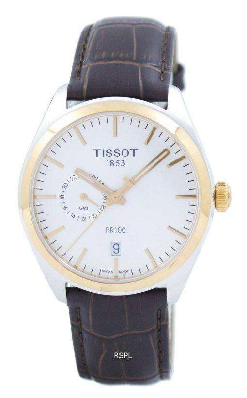 Tissot T-Classic PR 100 Dual Time Quartz T101.452.26.031.00 T1014522603100 Men's Watch