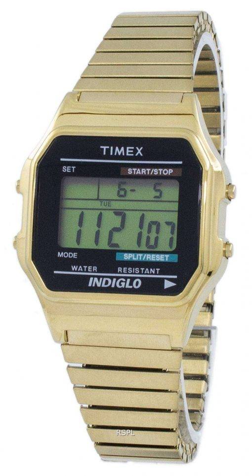 Timex Classic Indiglo Chronograph Alarm Digital T78677 Men's Watch