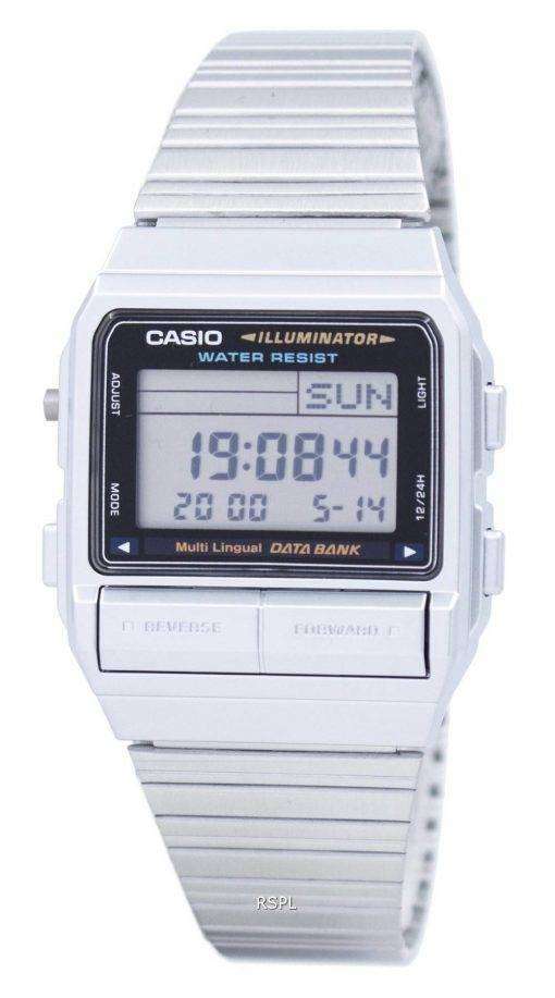 Casio Digital 5 Alarm Multi-Lingual Data Bank DB-380-1DF DB-380-1 Mens Watch