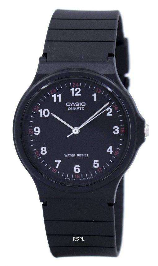 Casio Classic Analog Quartz Black Resin MQ-24-1BLDF MQ-24-1BL Mens Watch