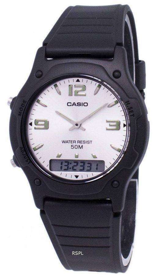 Casio Analog Digital Quartz Dual Time AW-49HE-7AVDF AW-49HE-7AV Mens Watch