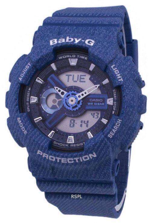 Casio Baby-G Tandem Series World Time BA-110DC-2A2 BA110DC-2A2 Women's Watch