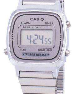 Casio Digital Stainless Steel Alarm Timer LA670WA-7DF LA670WA-7 Womens Watch