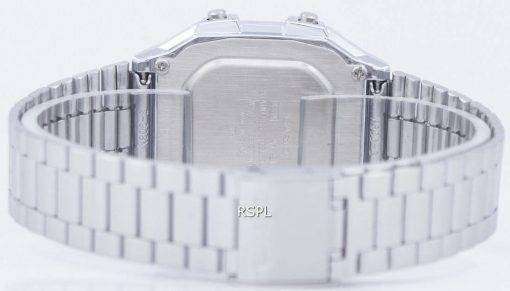 Casio Digital Stainless Steel Alarm Chrono Dual Time A178WA-1ADF A178WA-1A Mens Watch