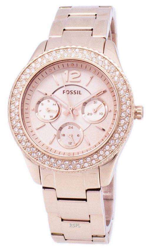 Fossil Stella Multifunction Crystal-Accented ES3590 Womens Watch