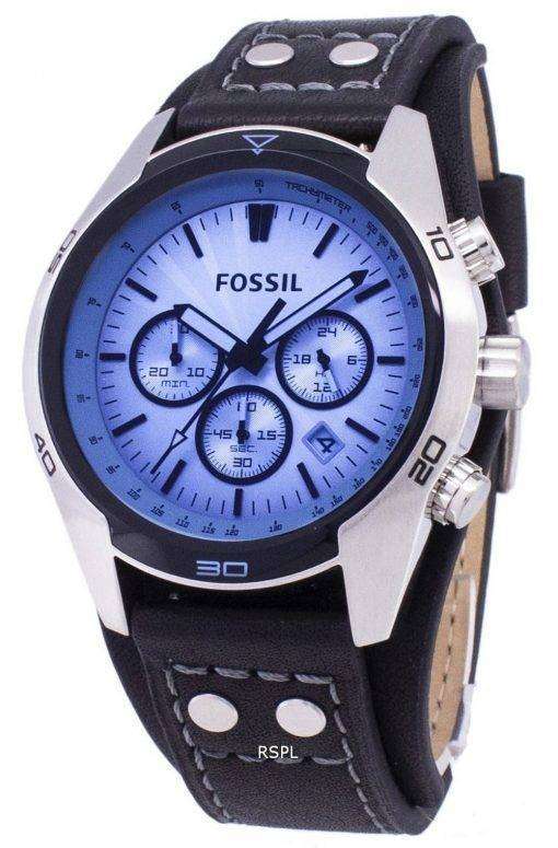 Fossil Coachman Chronograph Black Leather CH2564 Mens Watch