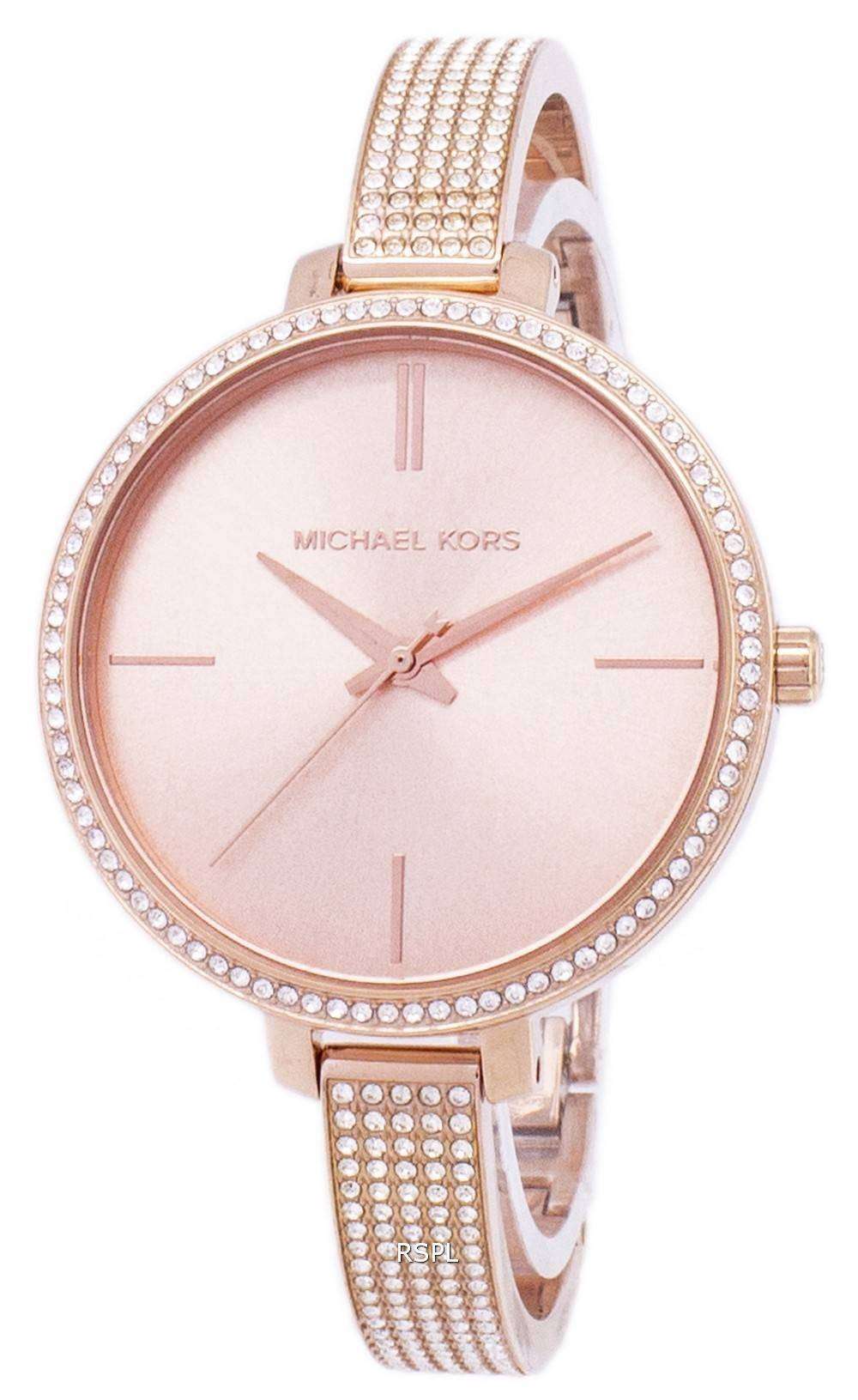 michael kors women's gold diamond watch