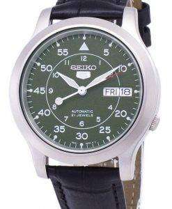 Seiko 5 Military SNK805K2-SS1 Automatic Black Leather Strap Men's Watch