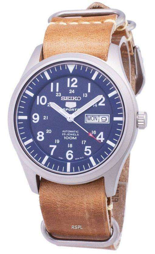 Seiko 5 Sports SNZG11K1-LS18 Automatic Brown Leather Strap Men's Watch