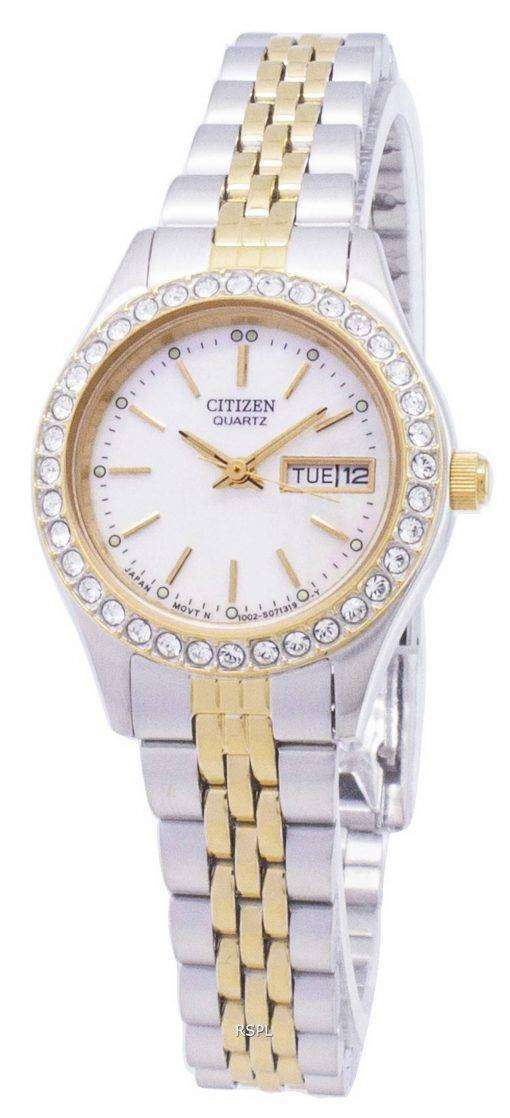 Citizen Quartz EQ0534-50D Diamond Accents Analog Women's Watch