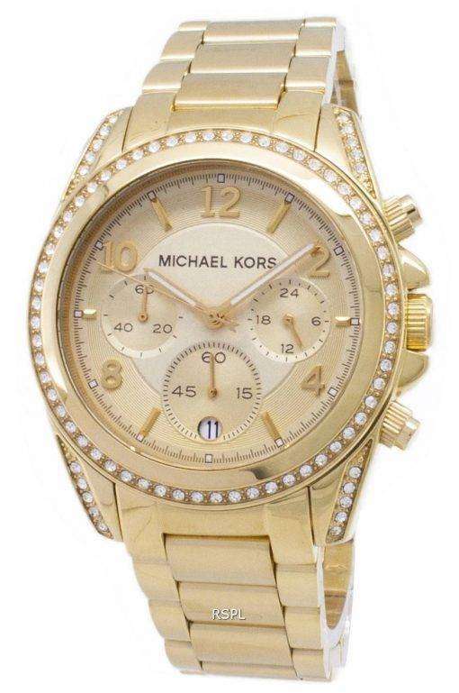 Michael Kors Golden Runway Glitz Chronograph MK5166 Womens Watch