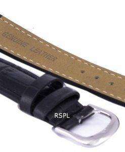 Black Ratio Brand Leather Strap 18mm
