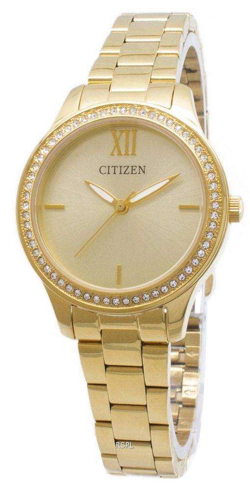 Citizen Quartz EL3082-55P Analog Diamond Accent Women's Watch