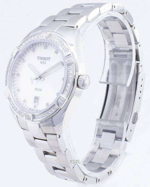 Tissot T-Classic PR 100 Lady Sport T101.910.61.116.00 T1019106111600 Diamond Accents Quartz Women's Watch