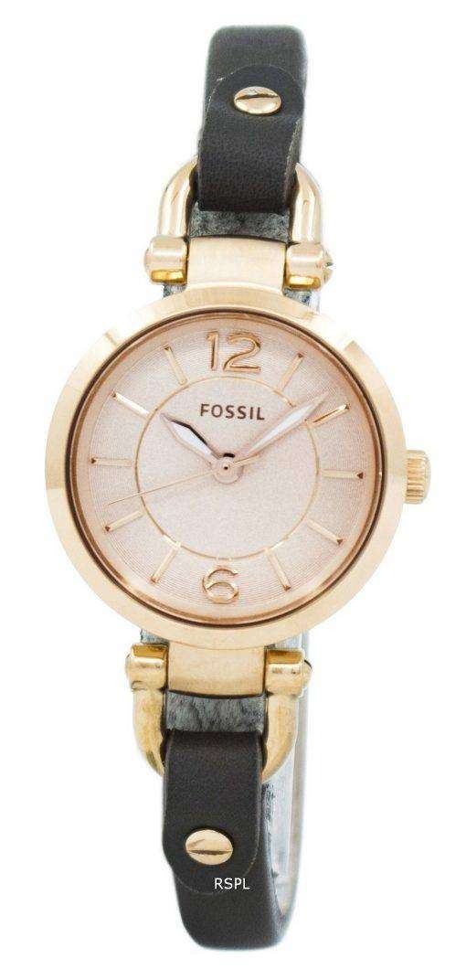 Fossil Georgia Rose Dial Grey Leather ES3862 Womens Watch