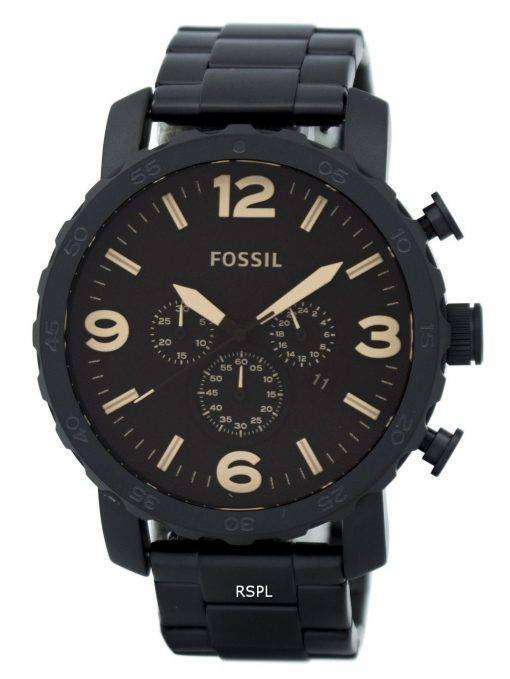 Fossil Nate Chronograph Brown Dial JR1356 Mens Watch