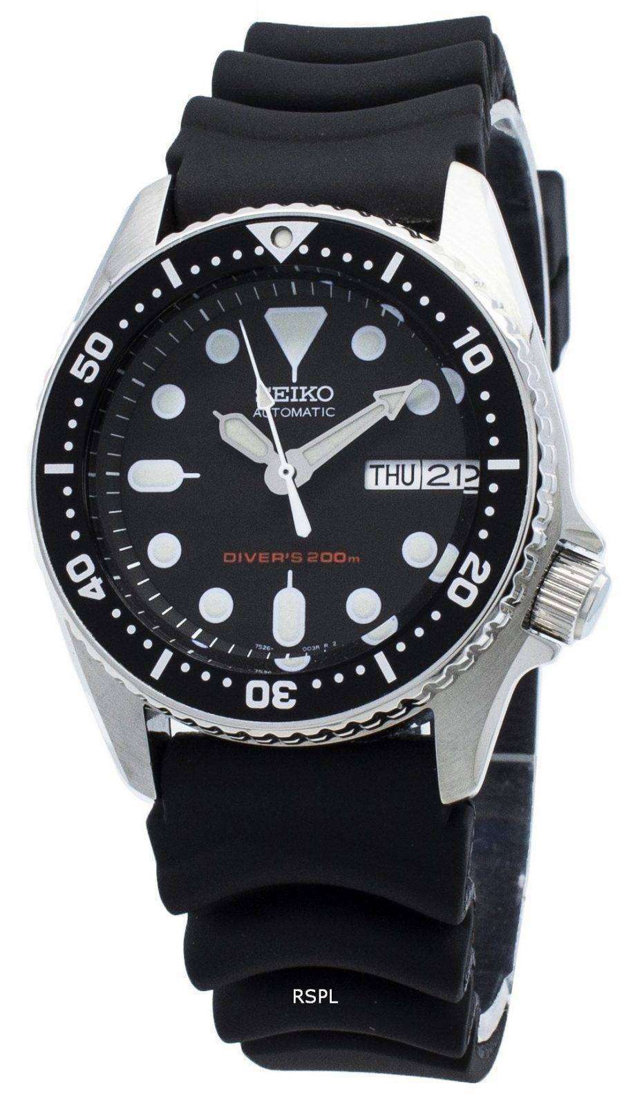 Refurbished Seiko Automatic SKX013 SKX013K1 SKX013K Analog Diver's 200M Men's Watch