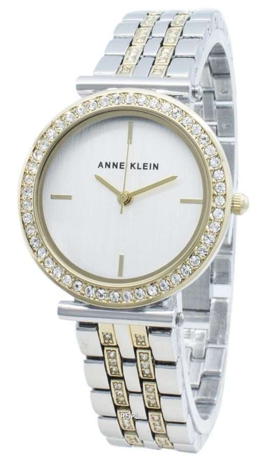 Anne Klein AK-3409SVTT Diamond Accents Quartz Women's Watch
