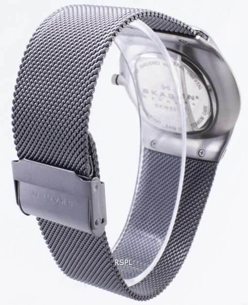 Skagen Melbye Grey Titanium Mesh Strap SKW6078 Men's Watch