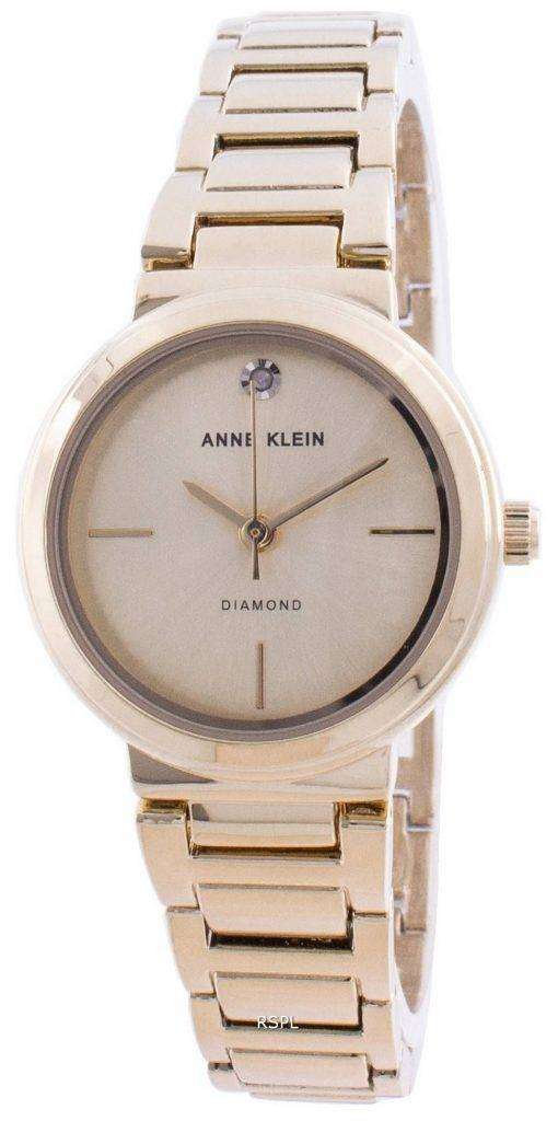 Anne Klein Genuine Diamond 3528CHGB Quartz Women's Watch