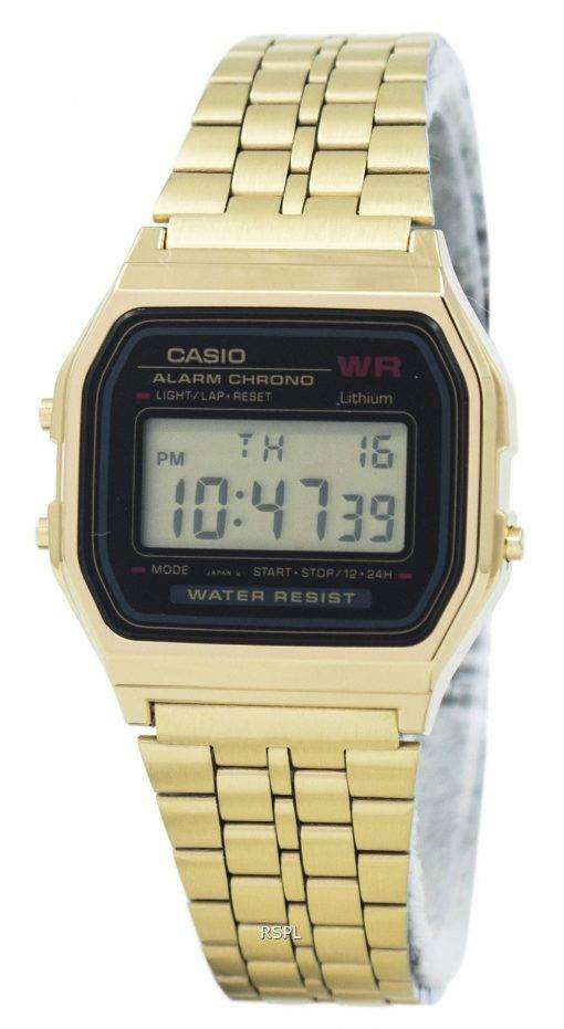Casio Digital Alarm Chrono Stainless Steel A159WGEA-1DF A159WGEA-1 Women's Watch