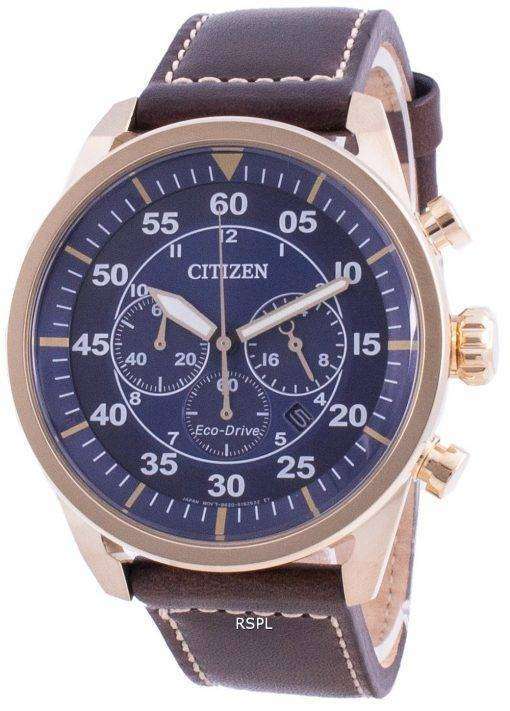 Citizen Chronograph Calf Leather Eco-Drive CA4213-26L 100M Men's Watch