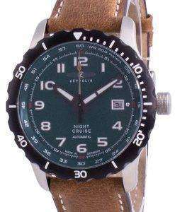 Zeppelin Night Cruise Green Dial Automatic 7264-3 72643 200M Men's Watch