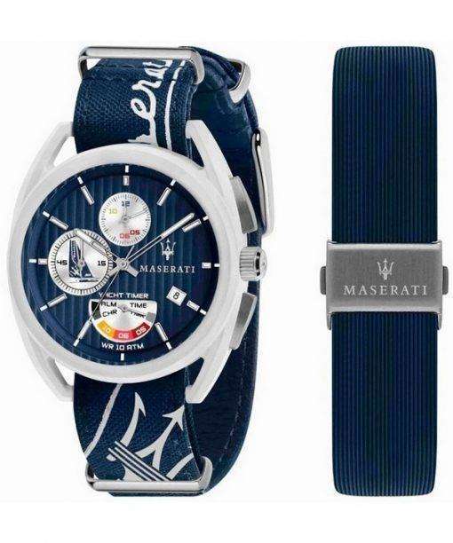 Maserati Trimarano Yacht Timer Chronograph Quartz R8851132003 100M Mens Watch