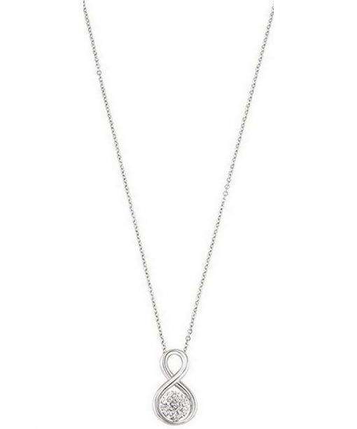 Morellato Luminosa Stainless Steel Crystals SAET03 Womens Necklace