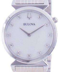Bulova Classic Diamond Accents Quartz 96P216 Womens Watch