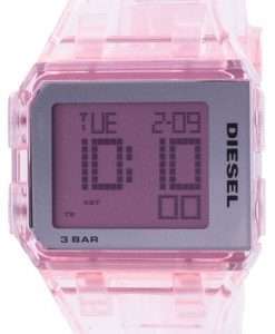 Diesel Chopped Millennial Pink Transparent Quartz DZ1920 Unisex Watch