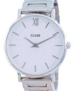 Cluse Minuit 3-Link White Dial Stainless Steel Quartz CW0101203026 Womens Watch