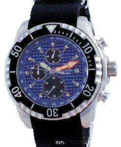 Ratio Free Diver Chronograph Nylon Quartz Diver's 48HA90-17-CHR-BLU-var-NATO4 200M Men's Watch